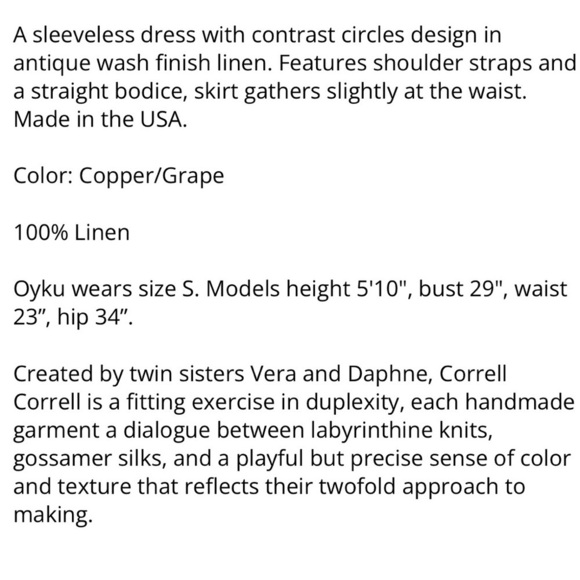 Correll Correll | Olka Linen Dress Copper Grape Size Small - Picture 11 of 11